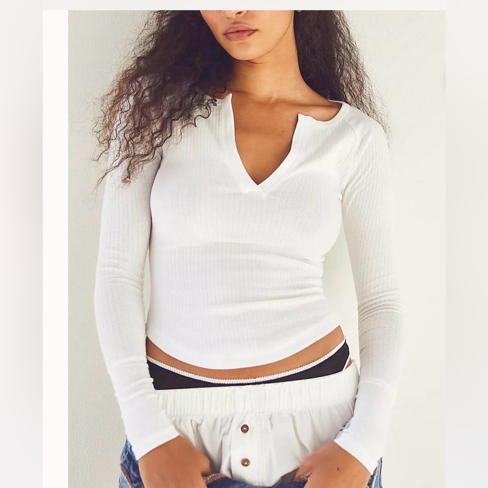 Free People Billie Layering Long Sleeve Shirt - Picture 3 of 3